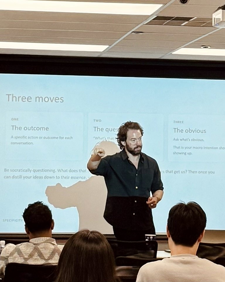 Michael Hewitt teaching a workshop